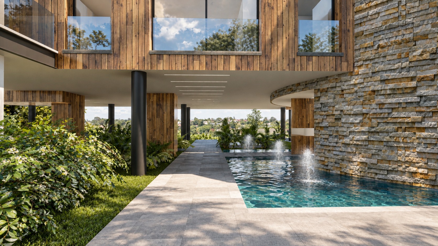 Villa with Pool — view 2