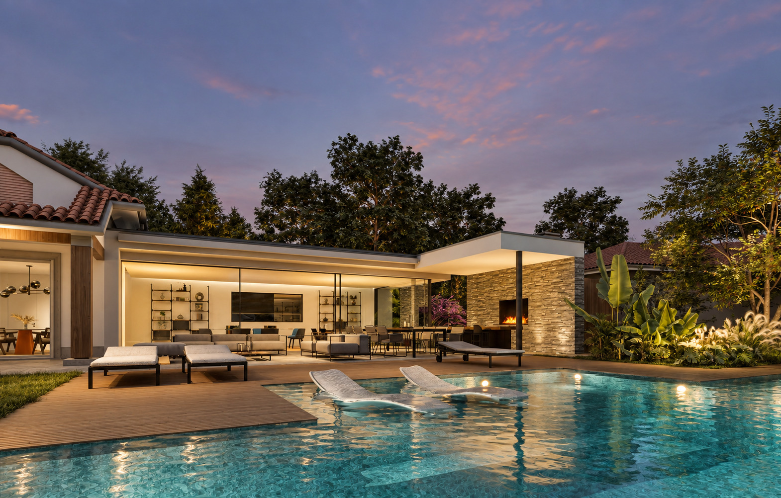 Contemporary Villa — view 28
